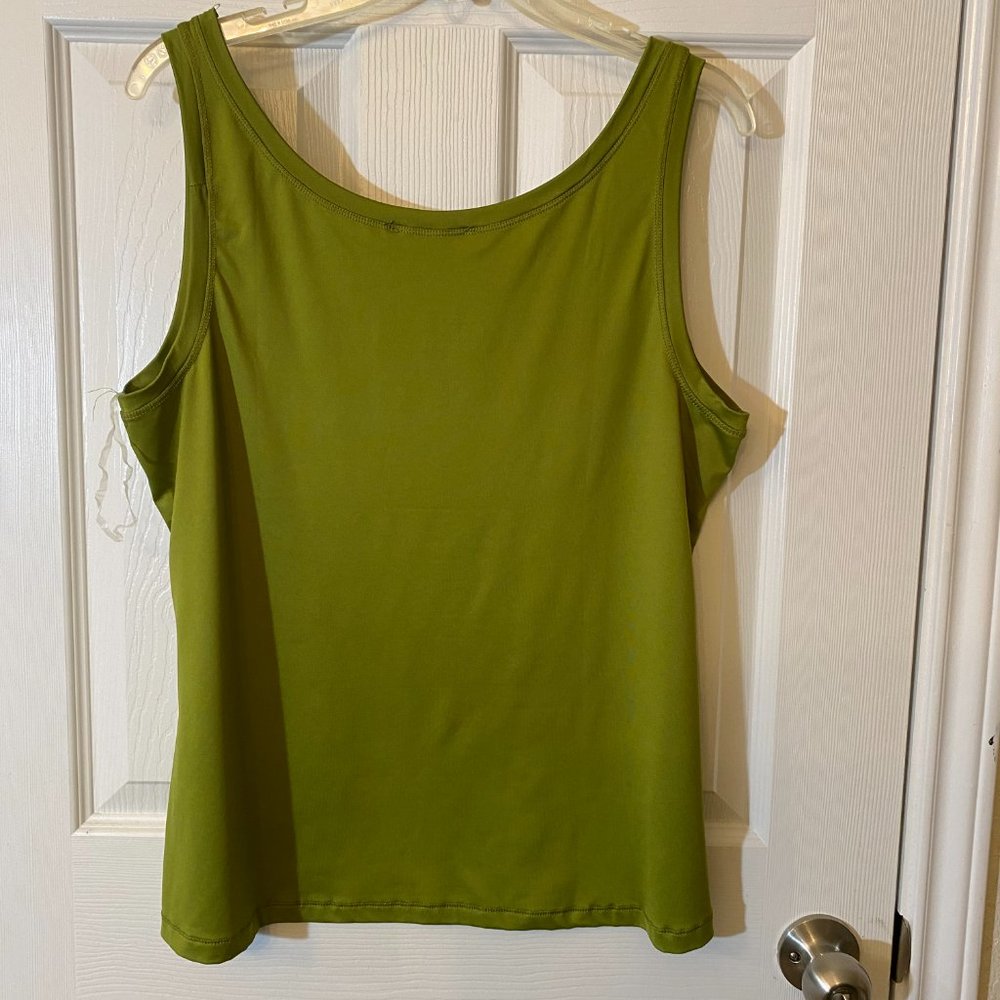 ASHLEY STEWART Olive Green Tank Top - Picture 4 of 5